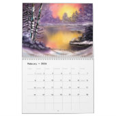 2026年油彩絵暦 カレンダー (2月 2026)