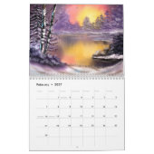 2026年油彩絵暦 カレンダー (2月 2027)