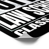 2026年法科大学院卒業者向けおもしろデザイン「法科大学院を卒業したぜ」L ポスター (角)