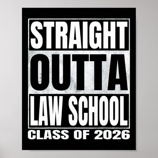 2026年法科大学院卒業者向けおもしろデザイン「法科大学院を卒業したぜ」L ポスター (正面)