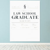 2026年法科大学院卒業記念 オーダーメイド 名前入りキャンバス キャンバスプリント (インサイチュ (ウッドフロア))