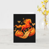 2026年火の馬の年運勢 チャイニーズルーナー カード (黄色い花)