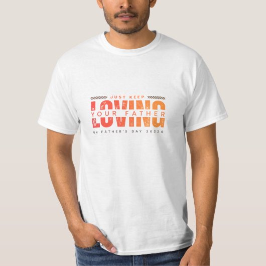 2026年父の日向けのデザイン Tシャツ (正面)