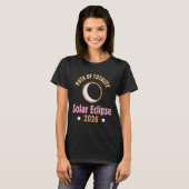 2026年皆既日食の皆既帯 Tシャツ (正面フル)