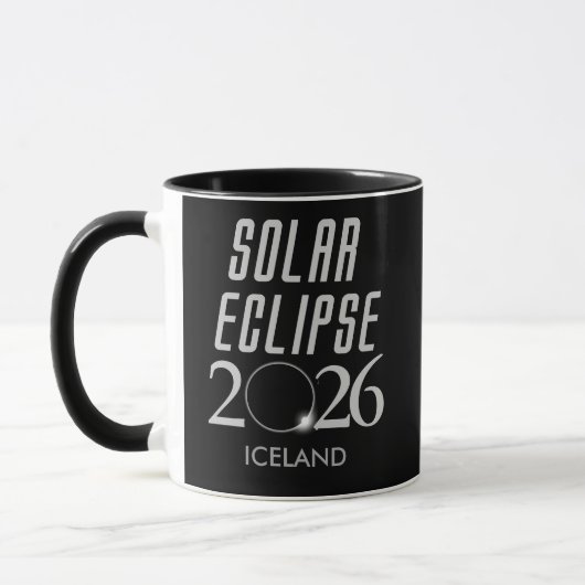 2026年皆既日食 アイスランド記念 マグカップ (左)
