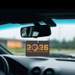 2026年皆既日食 カーエアーフレッシュナー