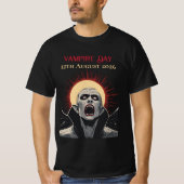 2026年皆既日食 ヴァンパイアの日 Tシャツ (正面)