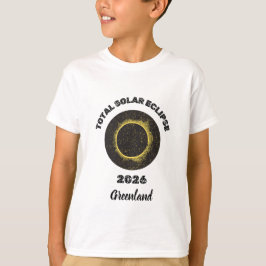 2026年皆既日食 子供用Tシャツ Tシャツ
