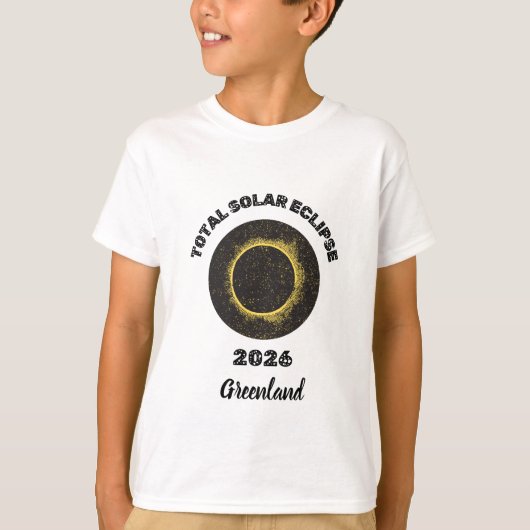 2026年皆既日食 子供用Tシャツ Tシャツ (正面)