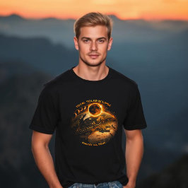 2026年皆既日食 - 皆既日食の経路 Tシャツ