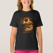2026年皆既日食-皆既日食の経路 Tシャツ (正面)
