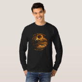 2026年皆既日食-皆既日食帯 Tシャツ (正面フル)