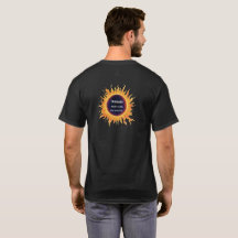 2026年皆既日食 Bold Watercolor 名前入りTシャツ
