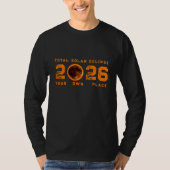 2026年皆既日食 Tシャツ (正面)