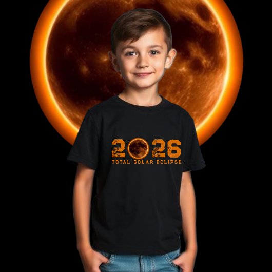 2026年皆既日食 Tシャツ