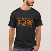 2026年皆既日食Tシャツ Tシャツ (正面)