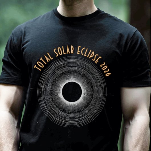 2026年皆既日食Tシャツ Tシャツ
