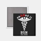 2026年看護学校卒業予定 - RN BSN取得予定 マグネット (正面/裏面)