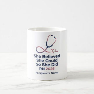 2026年看護師卒業 RN 彼女は信じて実現した コーヒーマグカップ