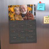 2026年磁気写真カレンダー年末年始ブラックカード マグネット招待状