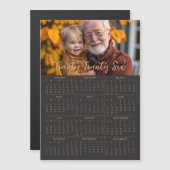 2026年磁気写真カレンダー年末年始ブラックカード マグネット招待状