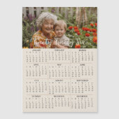 2026年磁気写真カレンダー5x7カード マグネット招待状 (正面)