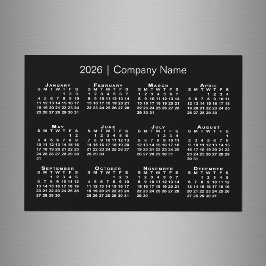 2026年社名黒磁石カレンダー