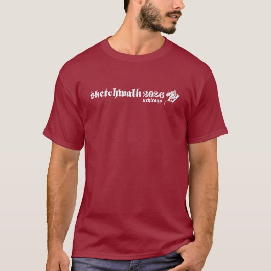 2026年秋シカゴUSKスケッチウォーク Tシャツ (正面)