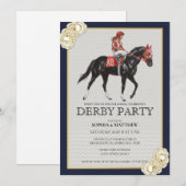 2026年競馬ダービーパーティー招待状アート 招待状 (正面/裏面)