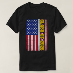 2026年米国上級旗の卒業式クラス Tシャツ