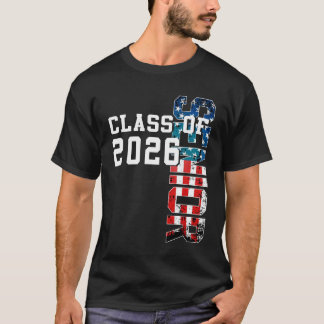 2026年米国国旗のシニア・クラス米国卒業 Tシャツ