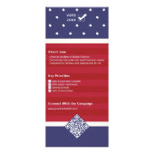 2026年米国愛国国旗の政治カスタム的キャンペーン ラックカード (裏面)