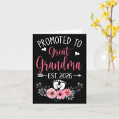 2026年素晴らし母の日おばあちゃんに昇進 カード (黄色い花)