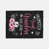 2026年素晴らし母の日おばあちゃんに昇進 フリースブランケット (正面(横))