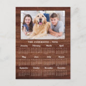 2026年素朴家族ペット写真カレンダー シーズンポストカード (正面)