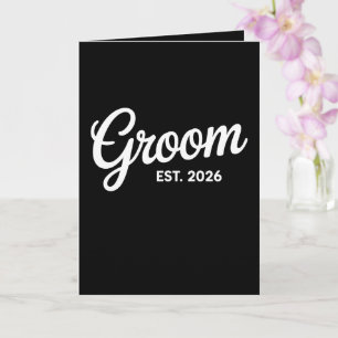 2026年結婚予定の花婿様用 お揃い Getting Ready ウェディング カード