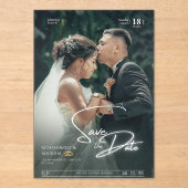 2026年結婚式 アクリル招待状 (正面)