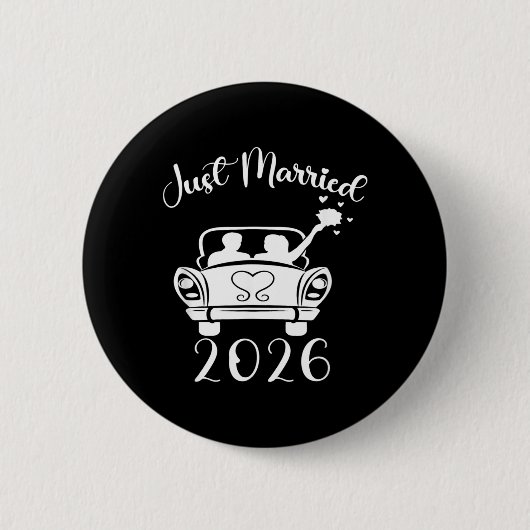 2026年結婚指輪 マッチングカップル 缶バッジ (正面)