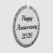 2026年結婚記念日おめでとう オーナメント (正面)