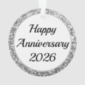 2026年結婚記念日おめでとう オーナメント (裏面)