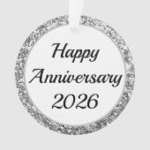 2026年結婚記念日おめでとう オーナメント (正面)