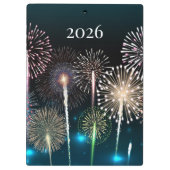 2026年花火新年おめでとう クリップボード (裏面)