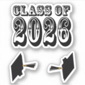 2026年西部卒業 シール (正面)