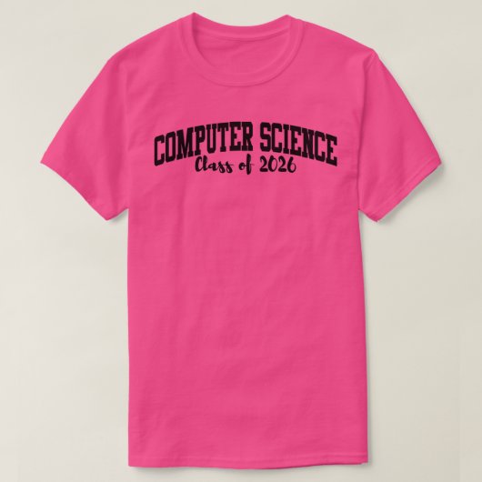 2026年計算機科学専攻の科 Tシャツ (デザイン正面)