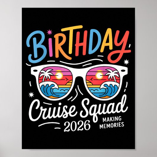 2026年誕生日クルーズスクワッドクルー家族バケーション ポスター (正面)