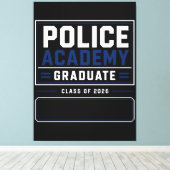 2026年警察学校卒業生 名前入りギフト キャンバスプリント (インサイチュ (ウッドフロア))