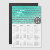 2026年賛美は女子磁気カレンダー (正面/裏面)