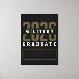 2026年軍事卒業記念 名前入りギフト キャンバスプリント