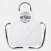 2026年退職したらもう知らない Vintage Retro エプロン (正面)