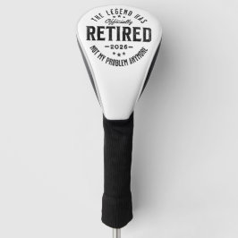 2026年退職したらもう知らない Vintage Retro ゴルフヘッドカバー